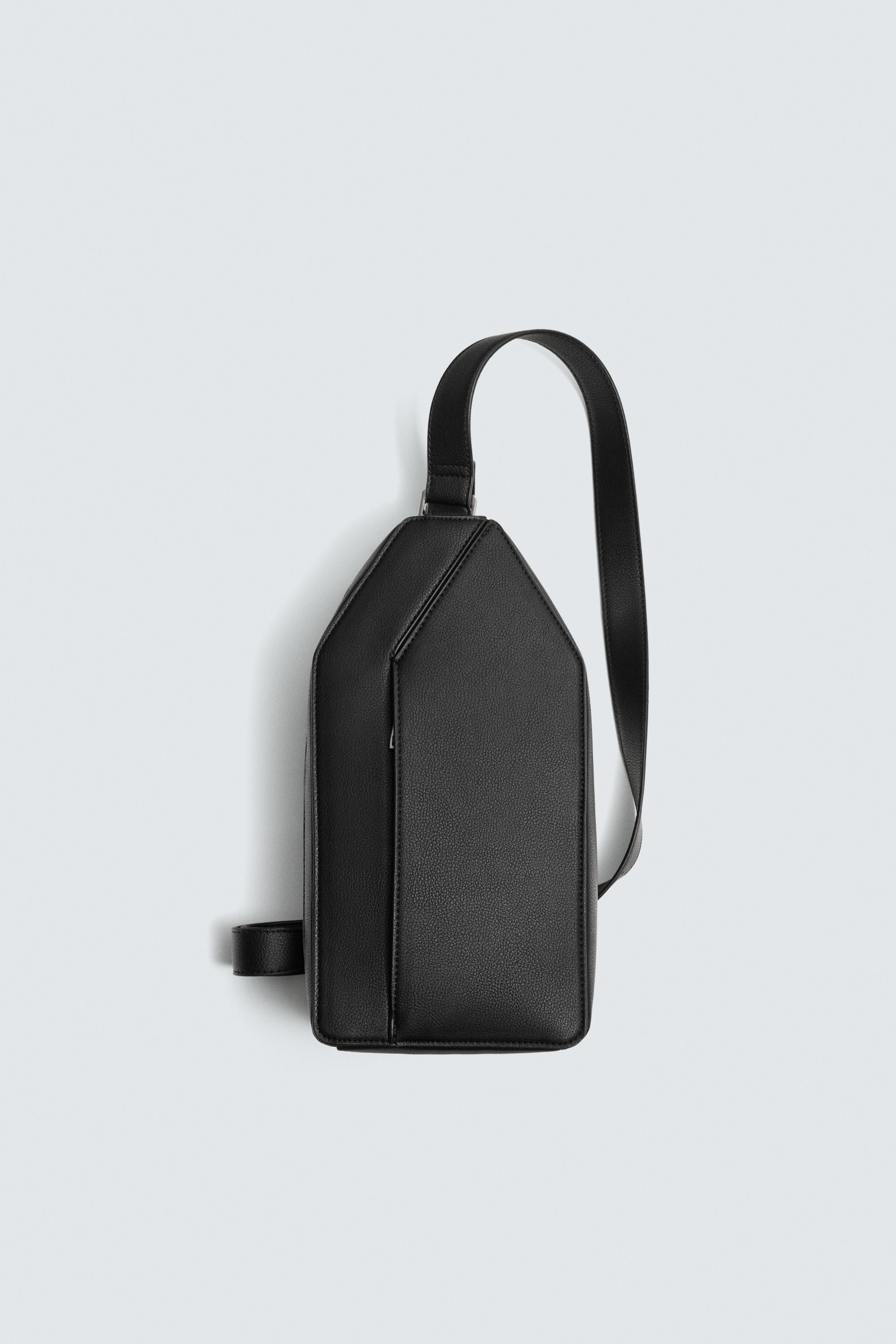 VERTICAL TEXTURED CROSSBODY BAG